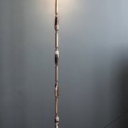 Italian onyx and brass floor lamp