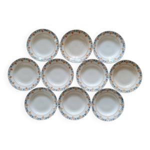 lot de 10 assiettes creuses - service