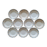 Set of 10 Terre de Fer Versailles soup plates