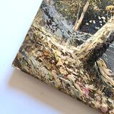 Antique oil painting – Lakeside – nature and tranquility