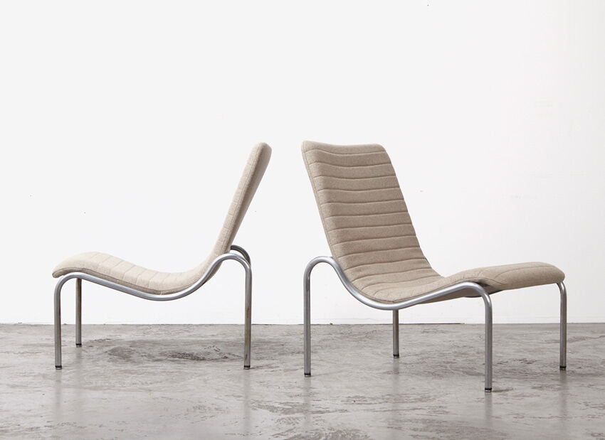Kho Liang Ie Pair of Lounge Chairs for Stabin 1960s