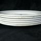 6 dessert plates in faience new model geneve small blue flower