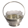 Small cut glass bowl with a handle in silver-plated metal, 13x14cm, early 20th century.