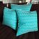 Ocean blue Kachin cushion 50x50