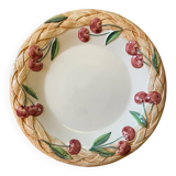 Plat cerise en barbotine