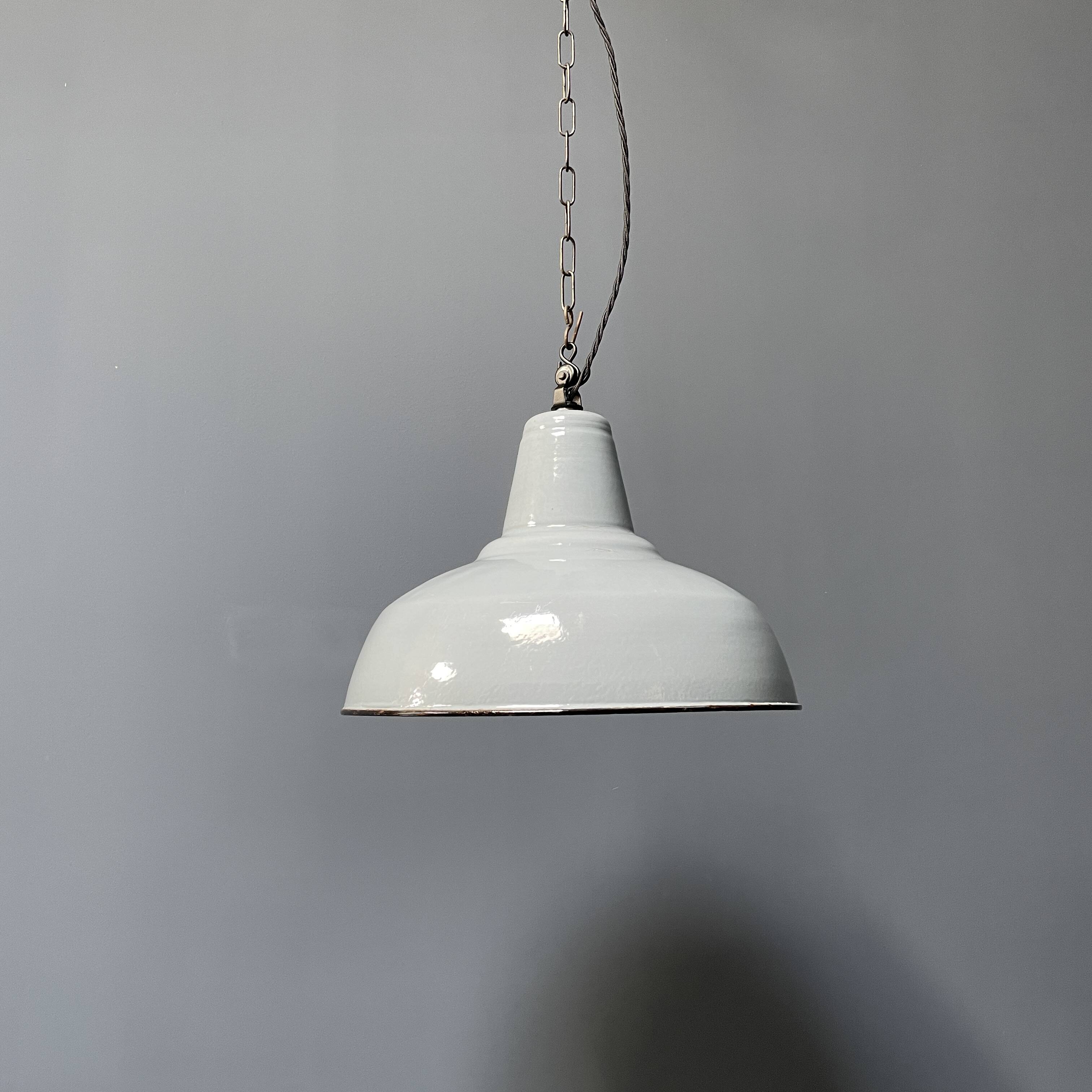 Light gray enamel Philips pendant lamps