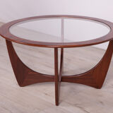 Round teak Astro coffee table by Victor Wilkins for G-Plan, 1950