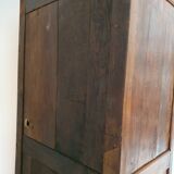 Standing man, solid oak wardrobe