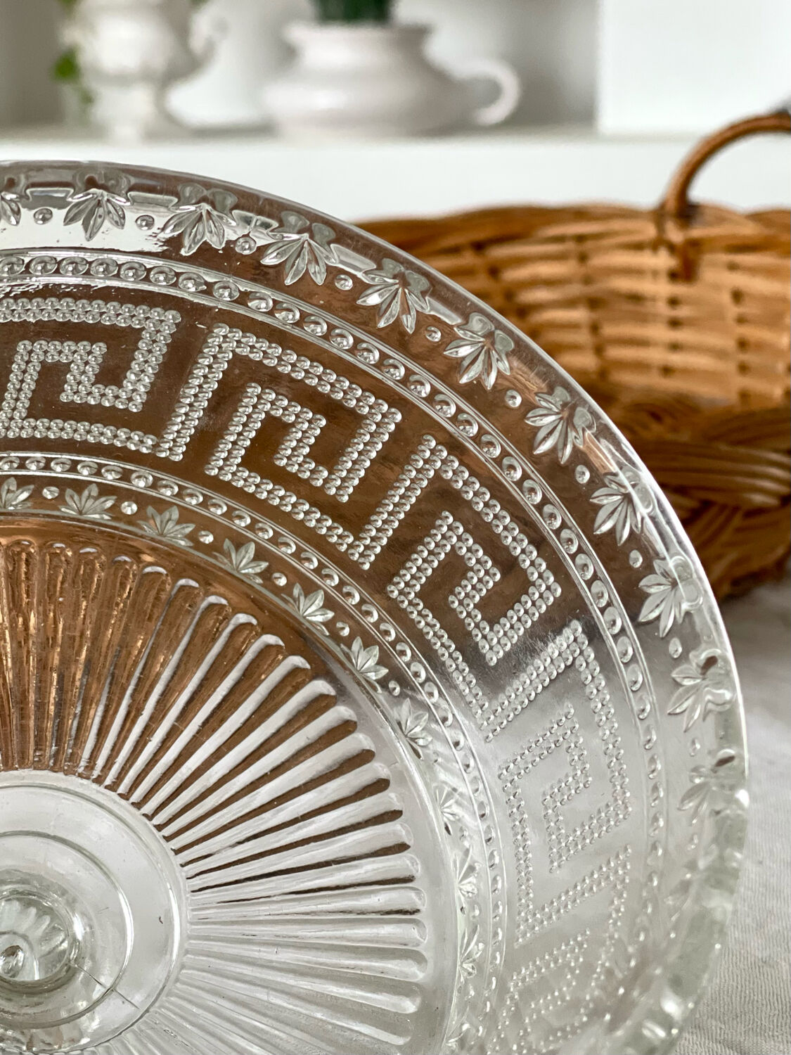 Art deco crystal bell