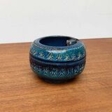 Vintage Italian Ashtray Rimini Blue in Ceramic by Aldo Londi for Bitossi