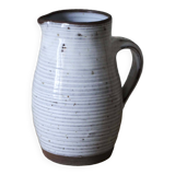 Roger Jacques Puisaye enameled stoneware pitcher