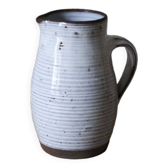 Roger Jacques Puisaye enameled stoneware pitcher