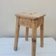 Antique wooden workshop stool
