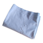 taies d'oreiller anciennes lin & coton - monogramme jc