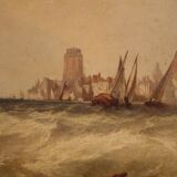 Seascape Painting From The Second Half Of The 19th Century