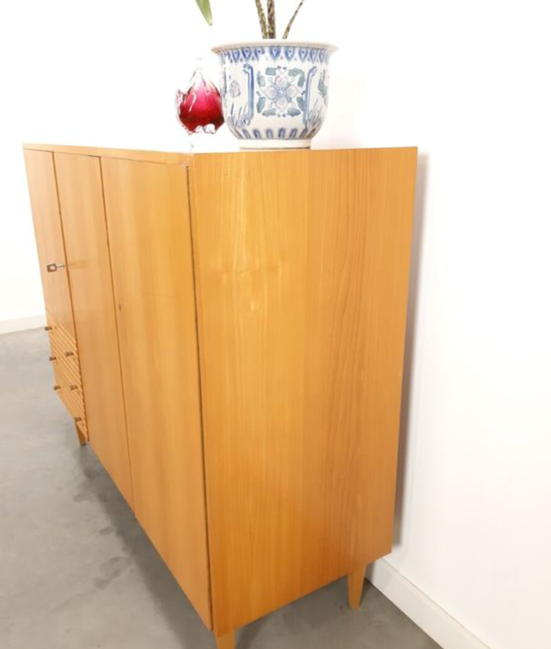 Vintage wooden wardrobe