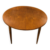 Table extensible scandinave en teck années 1970