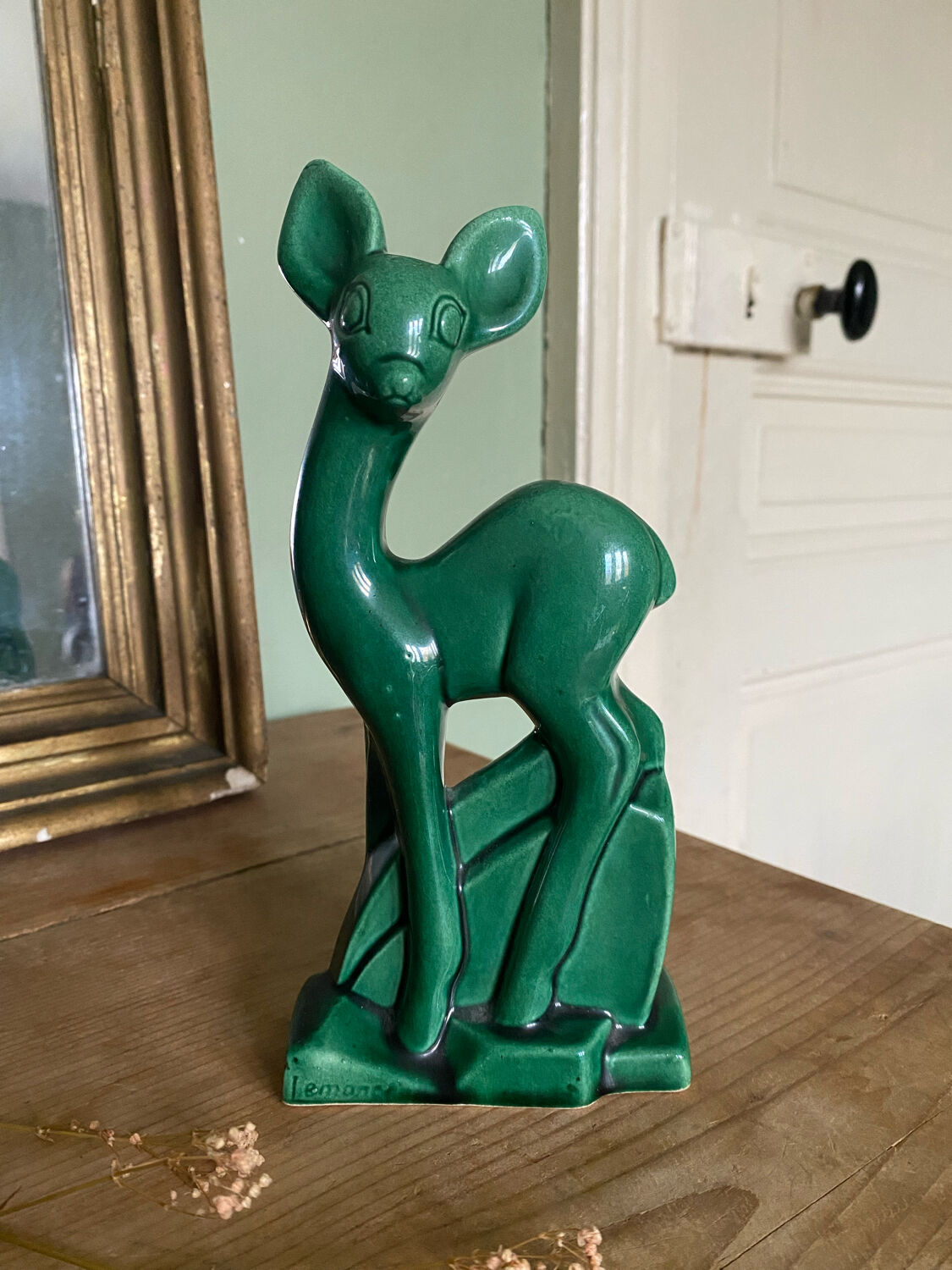 Biche en faïence de Saint Clément Charles Lemanceau