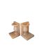 Pair of Médicis vase bookends in vintage pink onyx