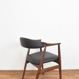Danish Teak & Leather Armchair by Th. Harlev for Farstrup Møbler