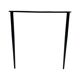 Vintage side table 80s metal and glass