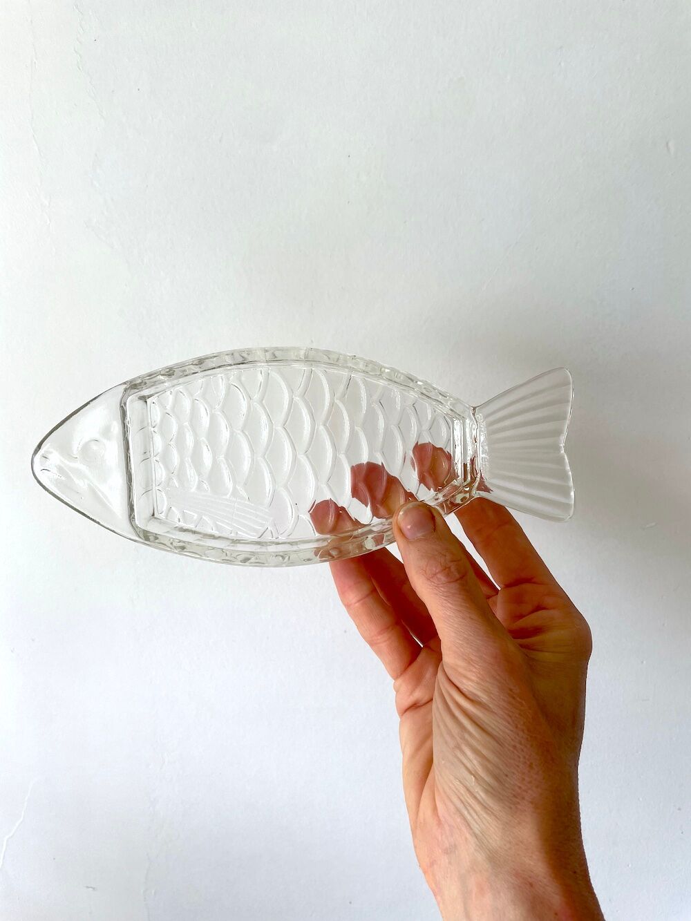 Raviers en verre transparent en forme de poisson