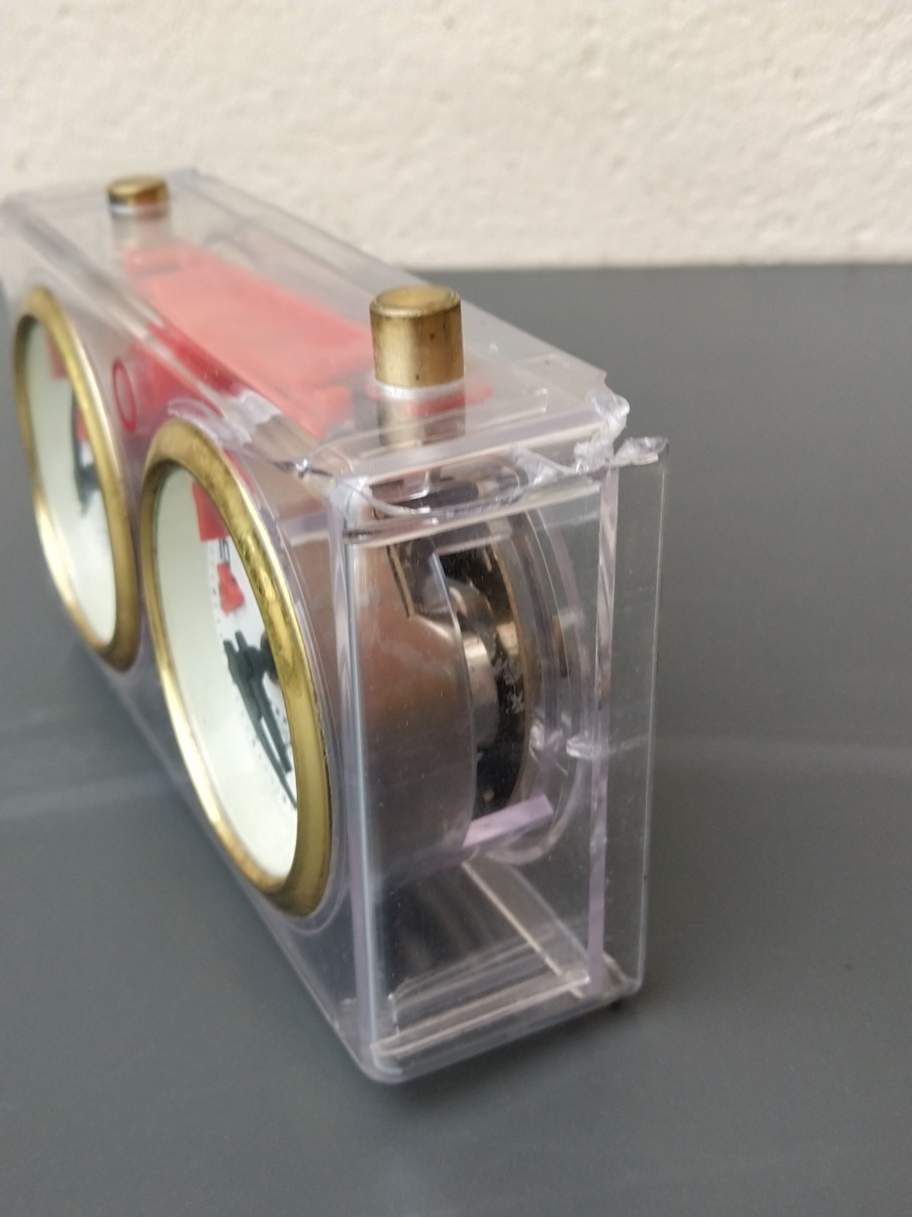 Horloge d'échecs compte à rebours vintage