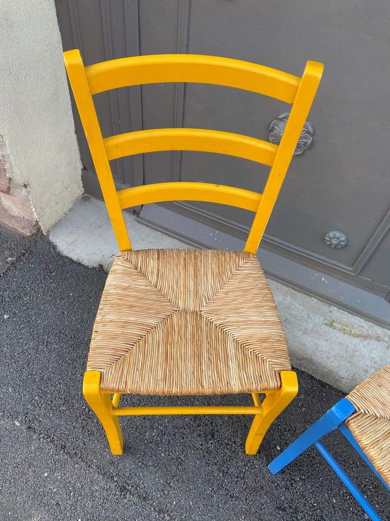 Pair of rustic bistro chairs