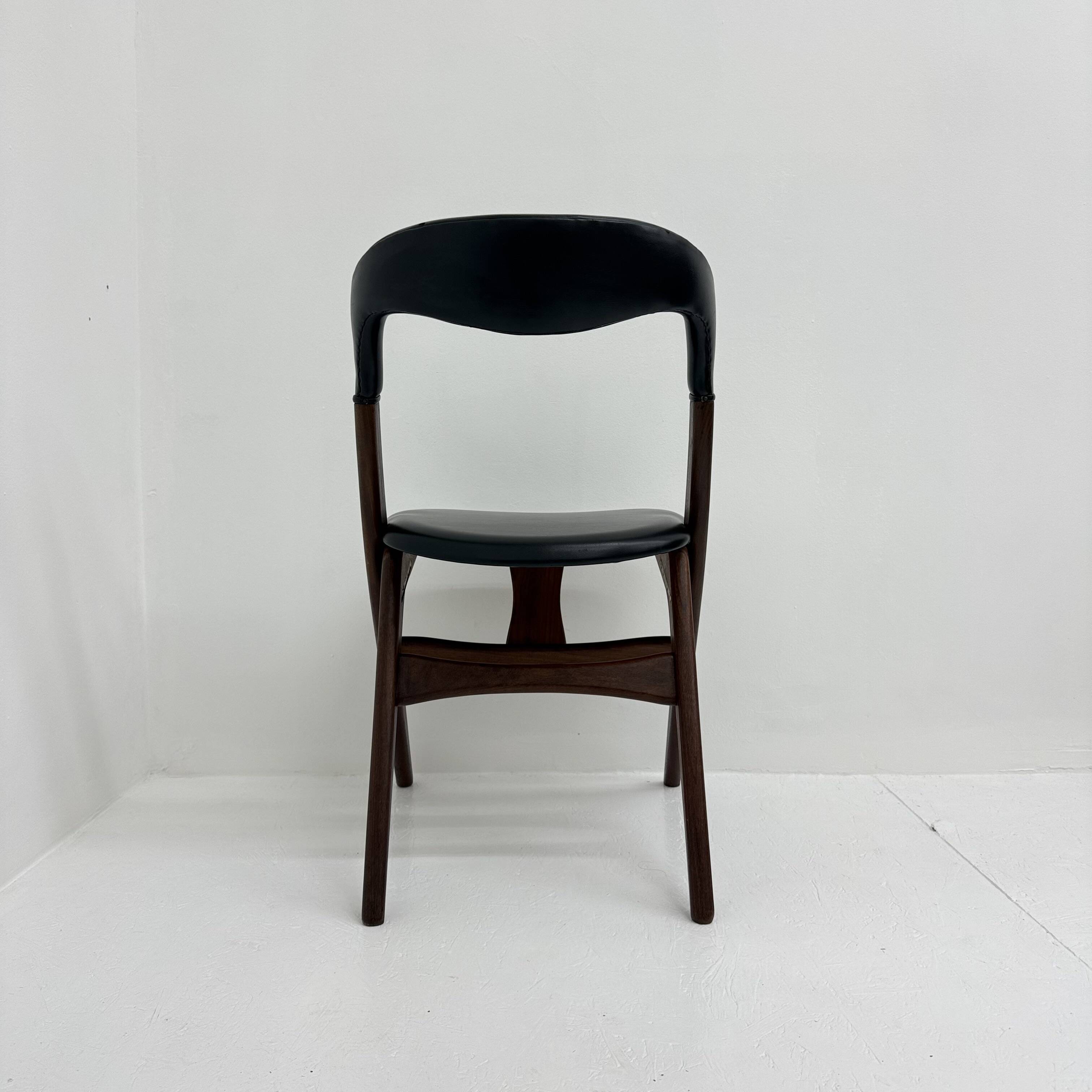 Vintage dining chair by Louis van Teeffelen , 1960's