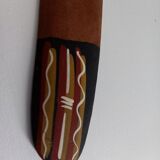 Handcrafted Boomerang (Gerko Pattern) 16'' in Acacia Wood - Australia
