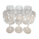 Wine glasses with engraved appellations