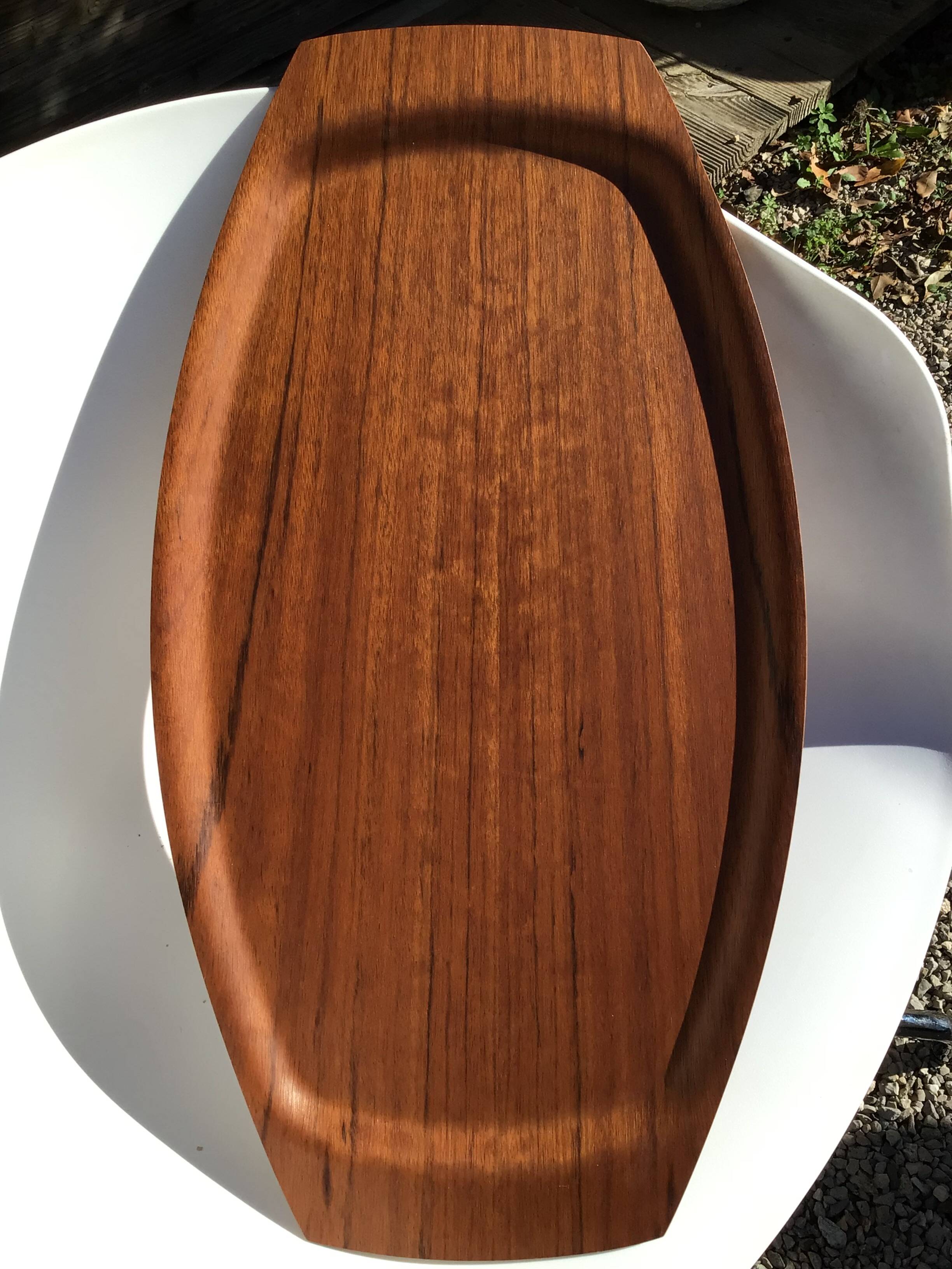 Plateau teck placage 60’s scandinave