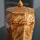 Small pot from the Onnaing faience factory, Art Deco period