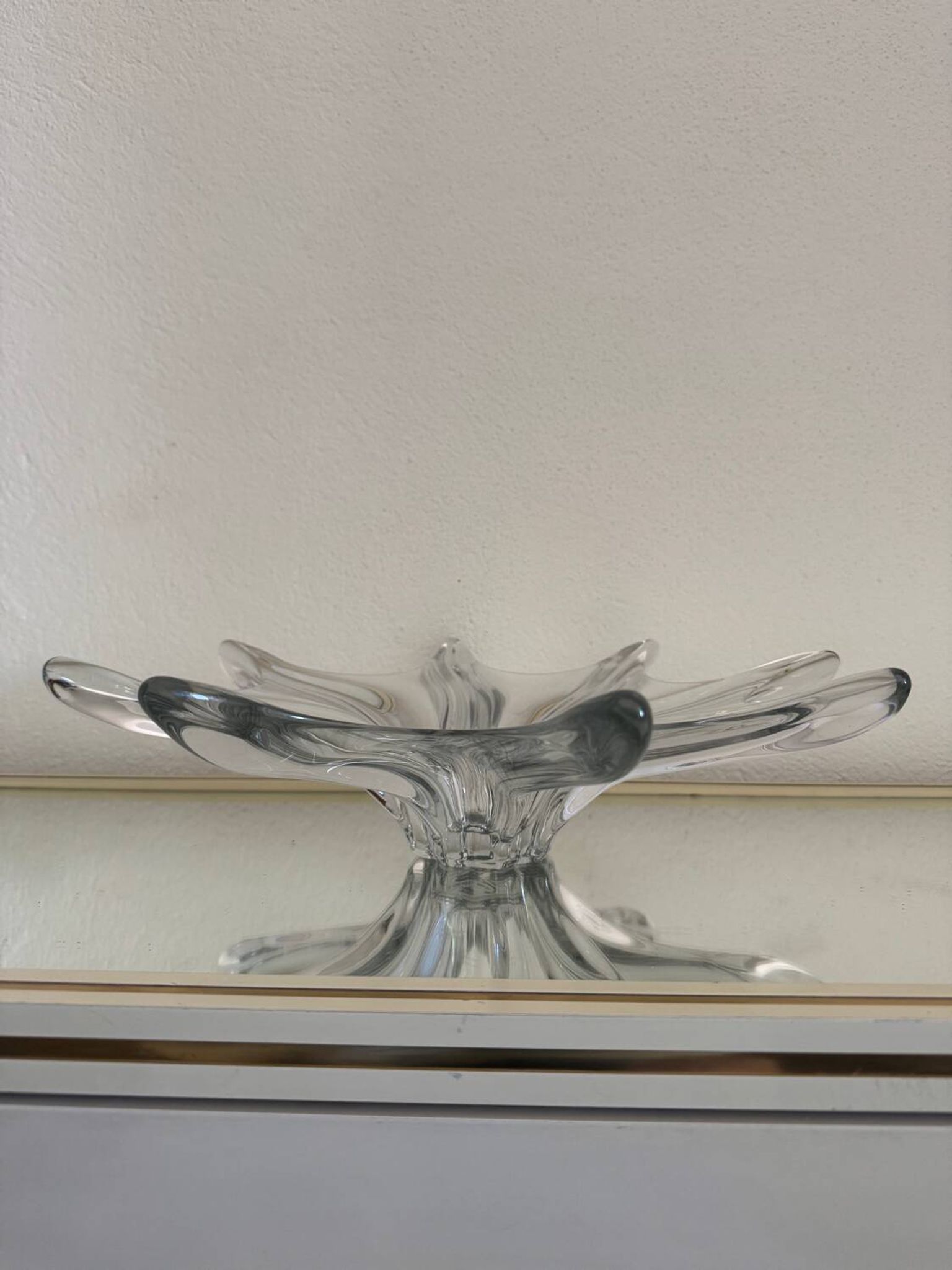 Coupe étoile en cristal de Vannes, années 60