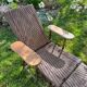 Transat chaise longue rotin