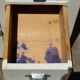 Antique sideboard / charming solid pine workshop furniture with a patina.