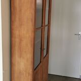 Vitrine vaisselier en chêne