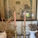 Pair of brass candlesticks circa 1880