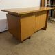 Old wooden desk and armchair