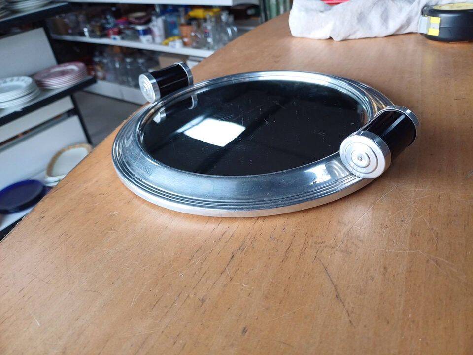 Art Deco mirrored service tray