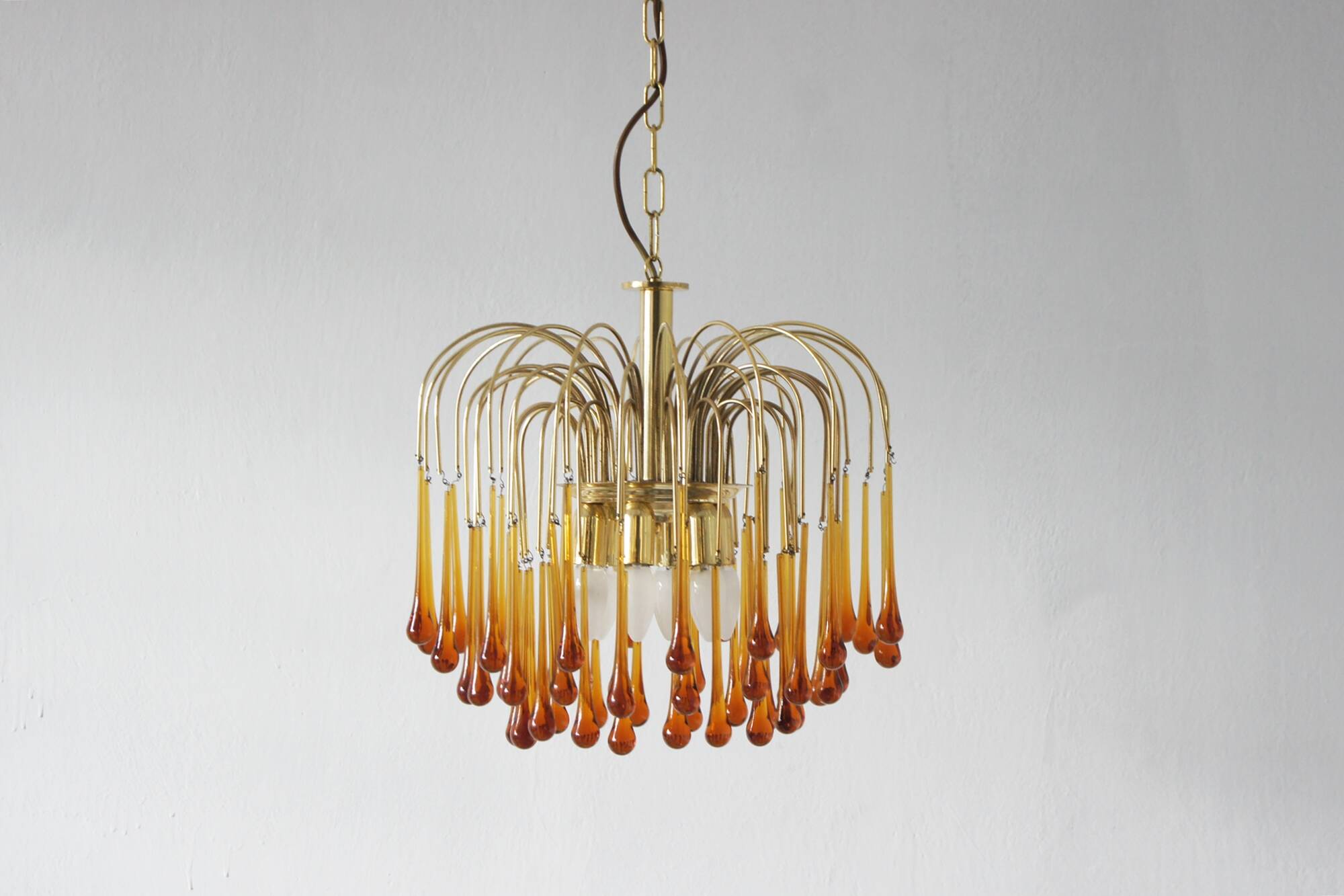 Mid-Century Murano Teardrop Chandelier