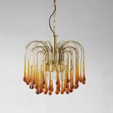 Mid-Century Murano Teardrop Chandelier