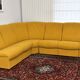 Yellow bouclé corner modular sofa, 1970s, set of 6