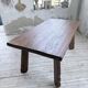 Brutalist oak table by De Puydt, Belgium 1970