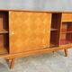 Sideboard 1960 diamond marquetry and showcase 180x45