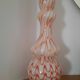 Large opaline glass vase, blown Italian, attributed to the production of Opal.