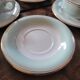 Set of 8 opaque porcelain cups – 1950s