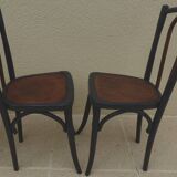 4 old Luterma bistro chairs with patterned seats – Completely refurbished