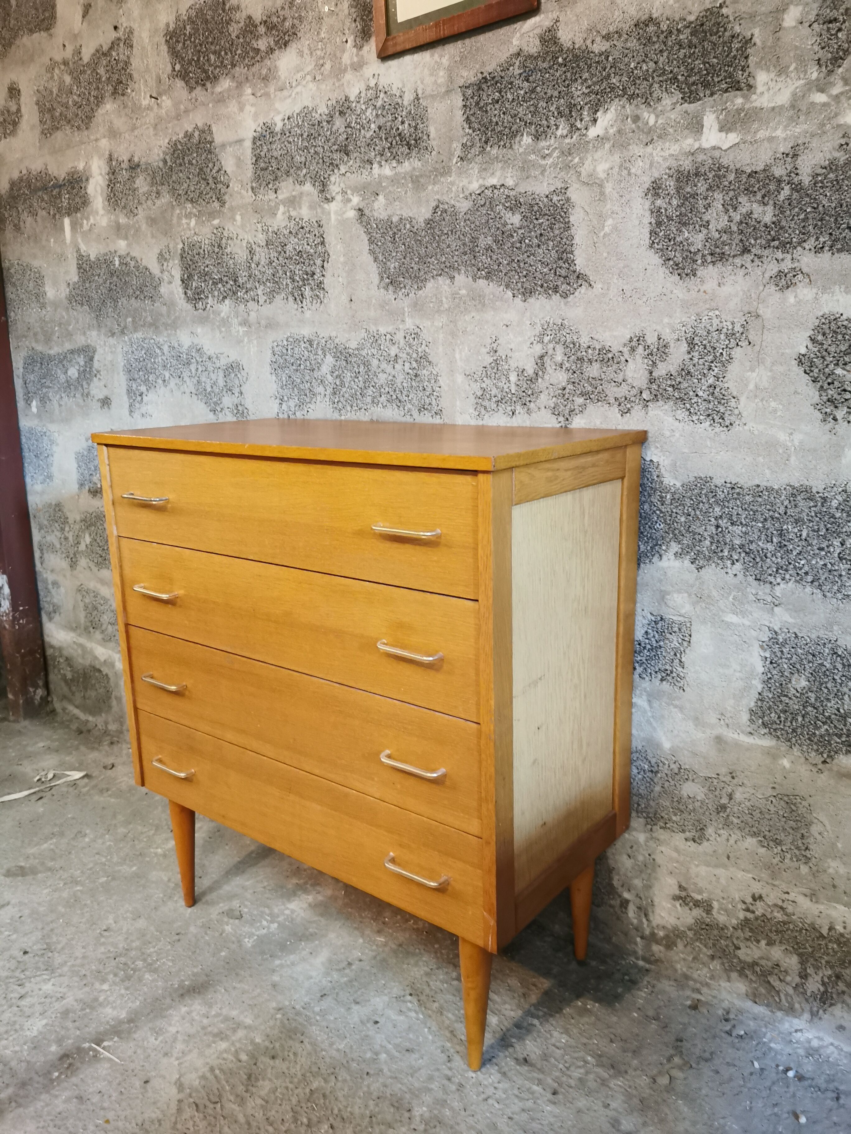 Vintage dresser tapered feet