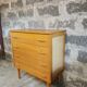 Commode vintage pieds fuselés